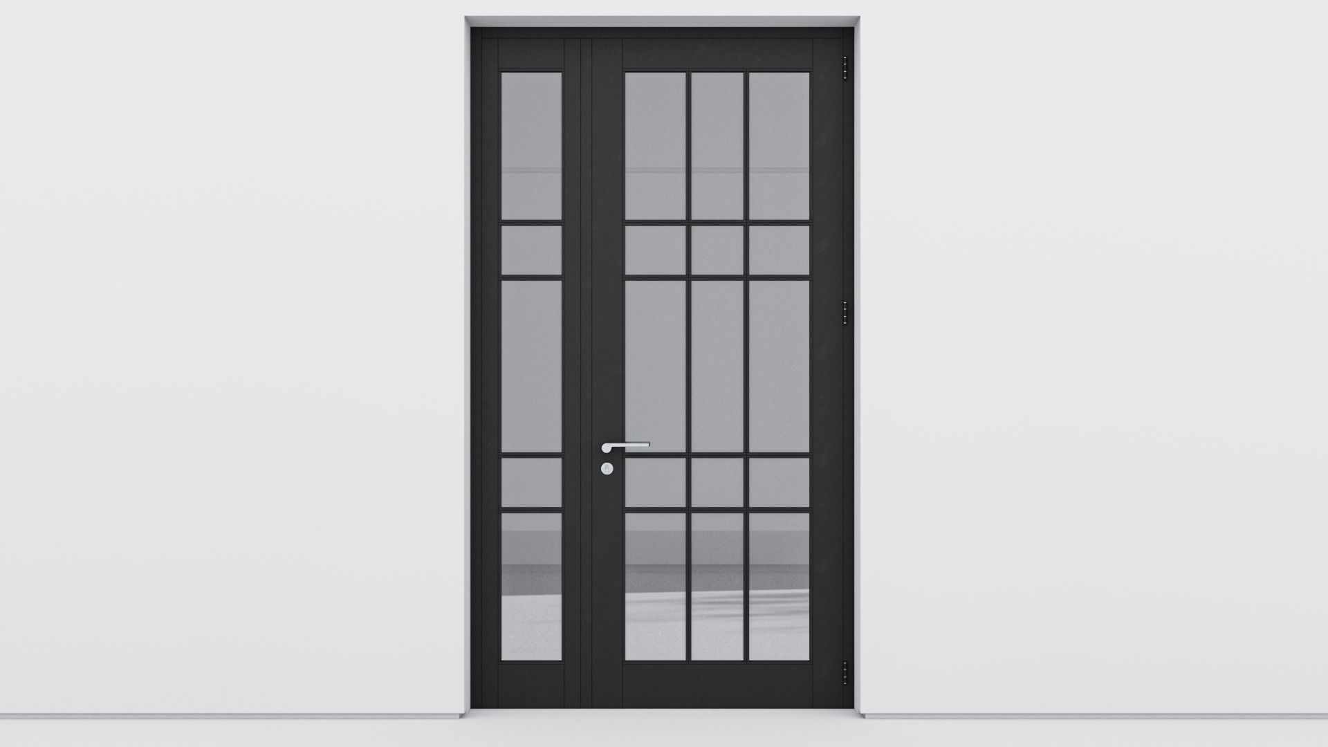 Aluminium door 177 3D model_2