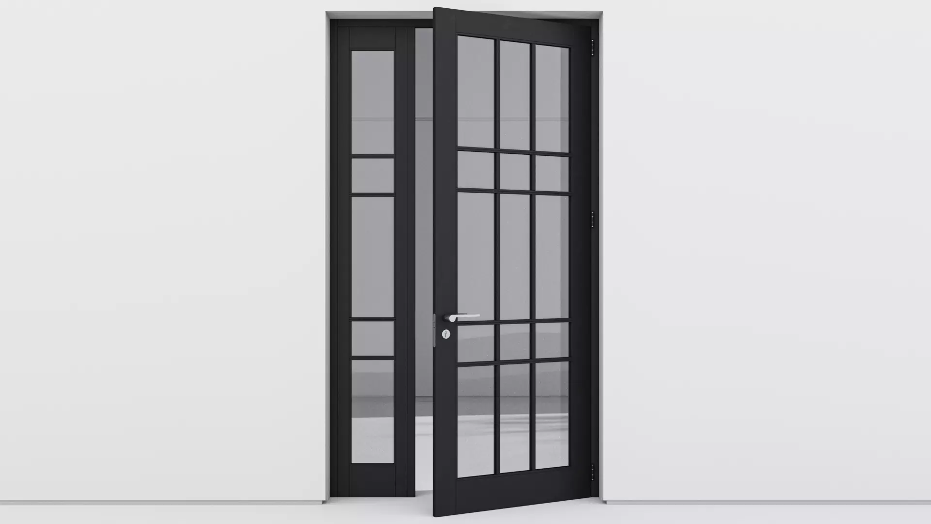 Aluminium door 177 3D model_0