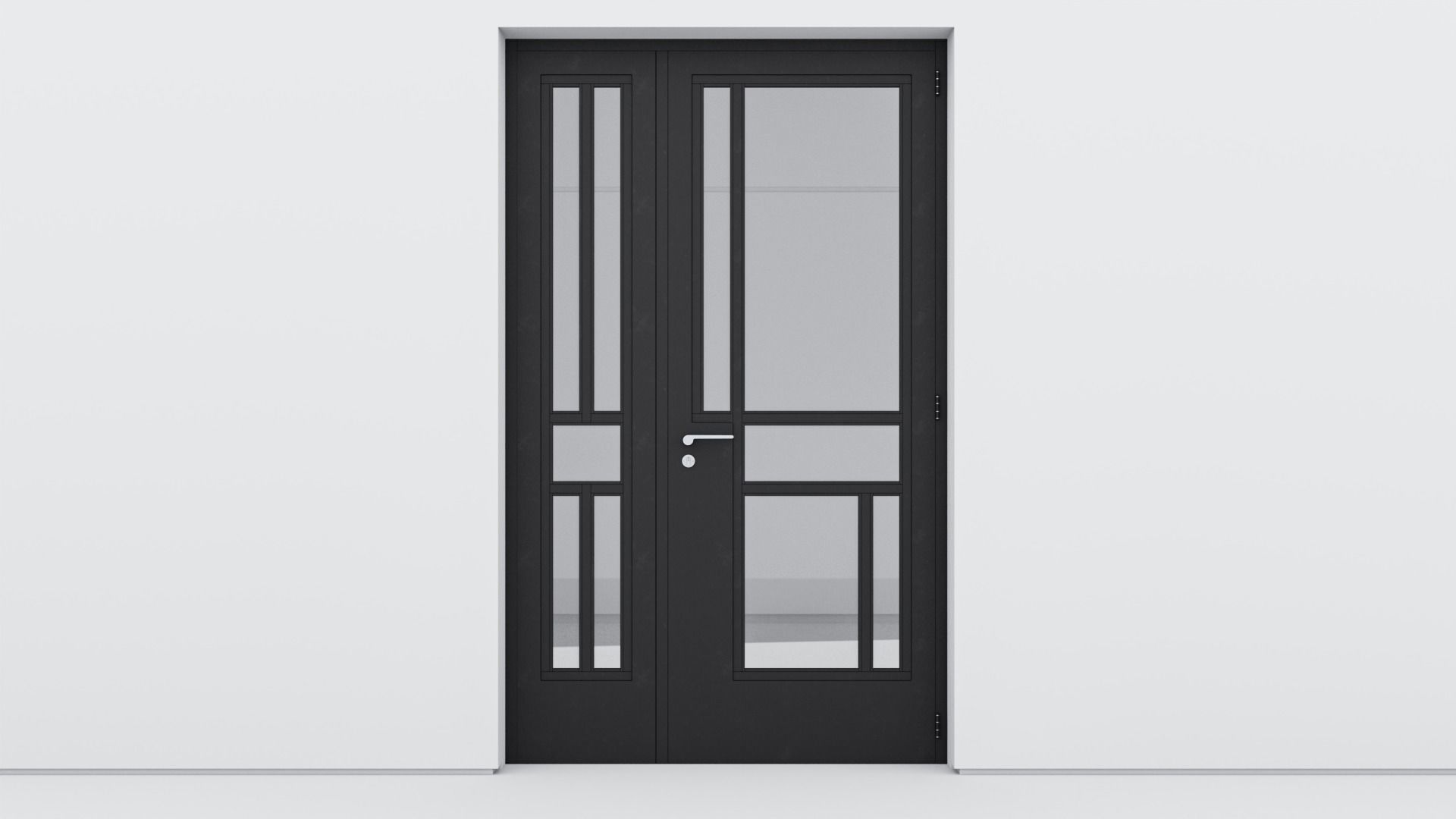 Aluminium door 178 3D model_1