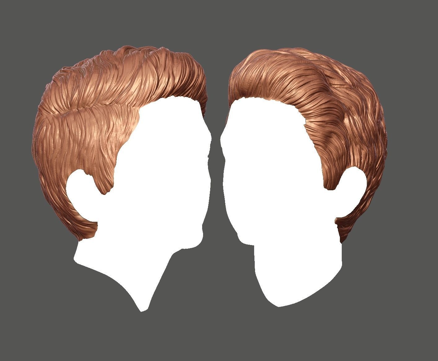 Male Hairstyle 3D print model_1