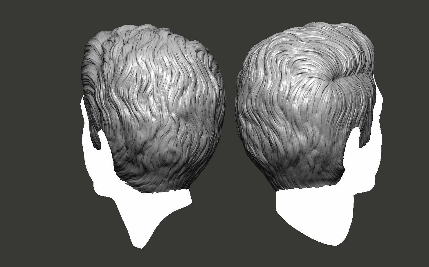 Male Hairstyle 3D print model_2