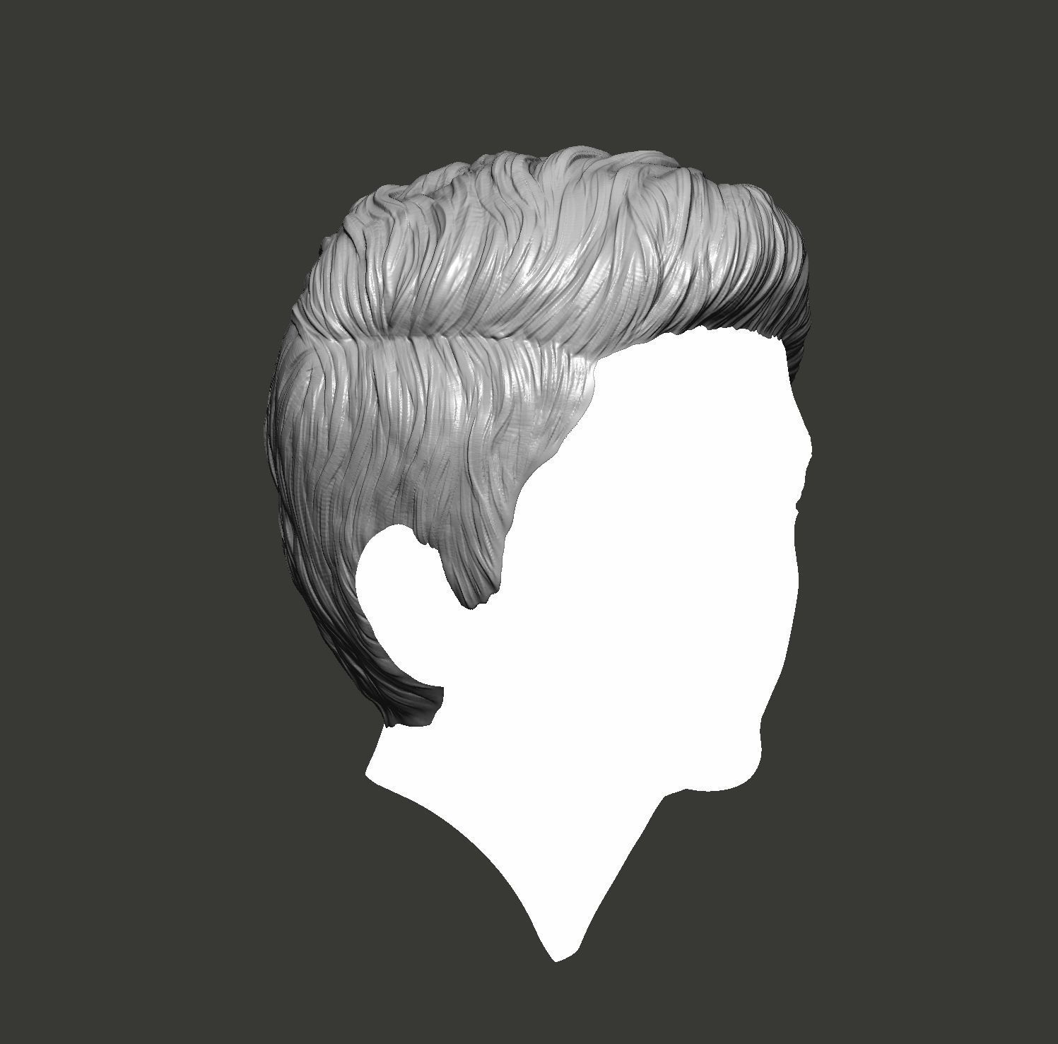 Male Hairstyle 3D print model_4