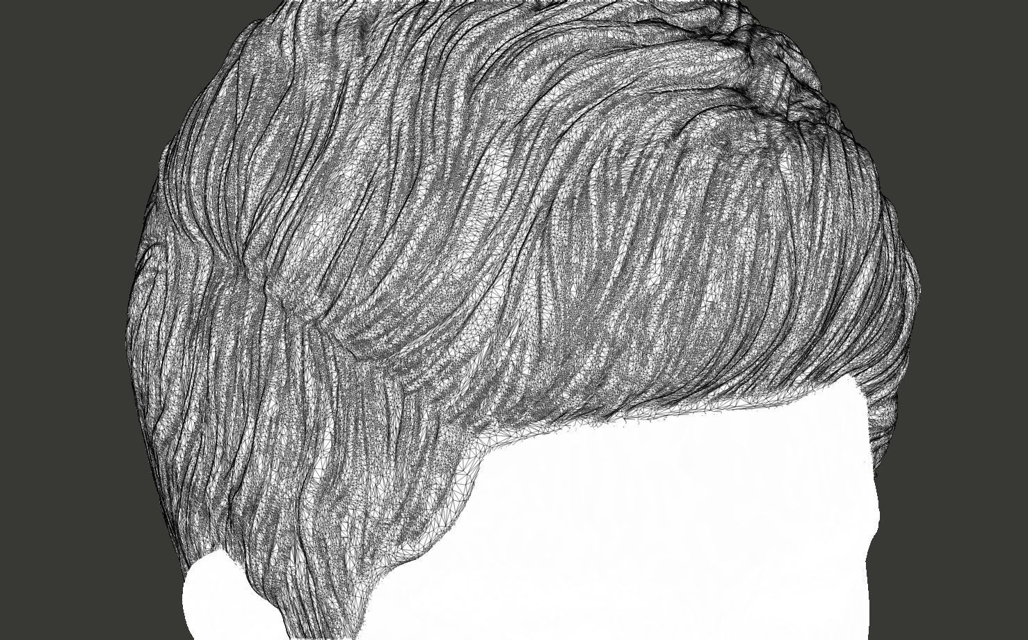 Male Hairstyle 3D print model_7