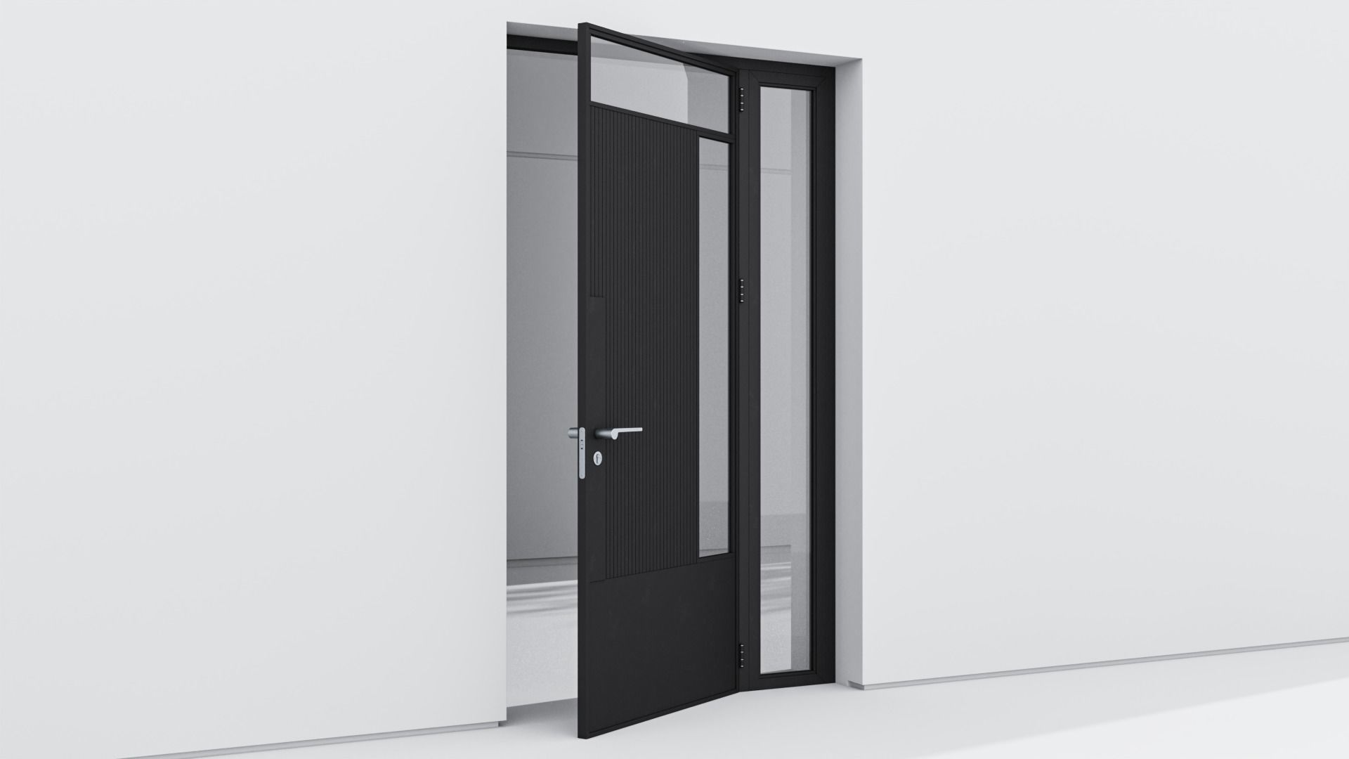 Aluminium door 179 3D model_3
