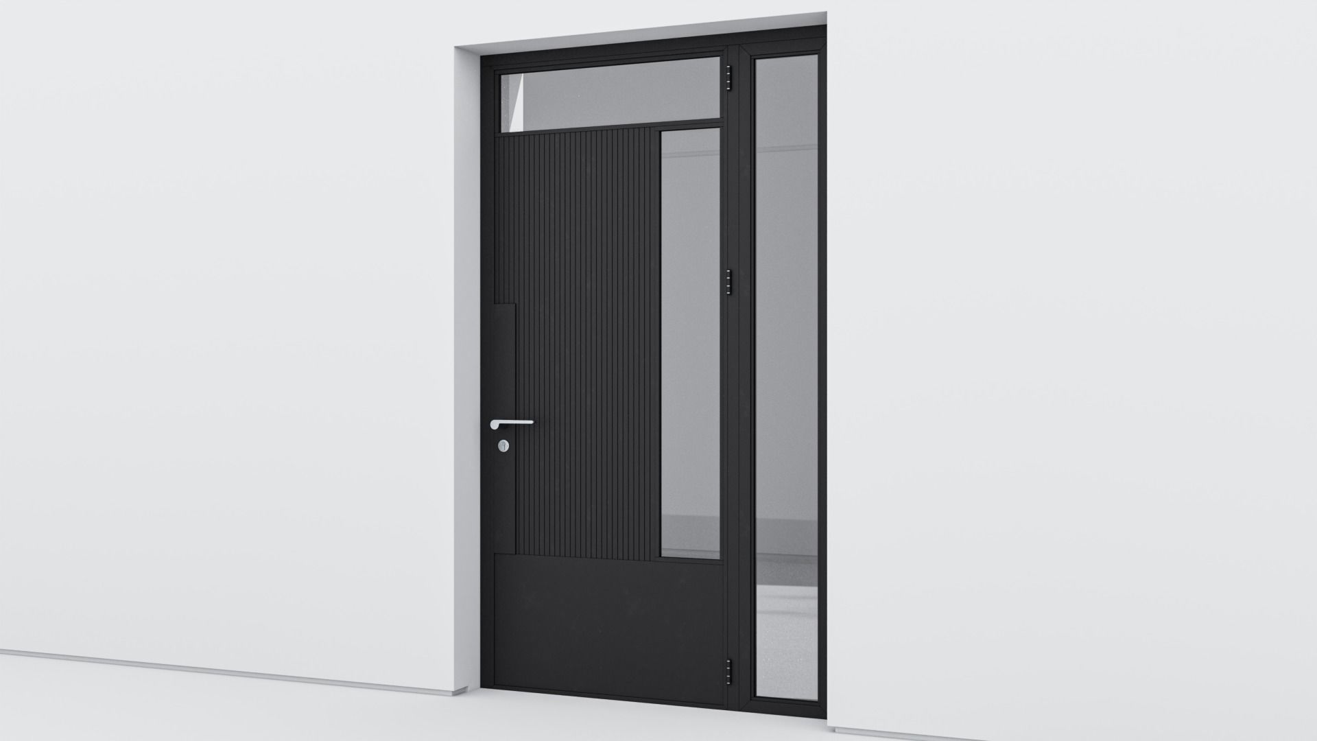 Aluminium door 179 3D model_2