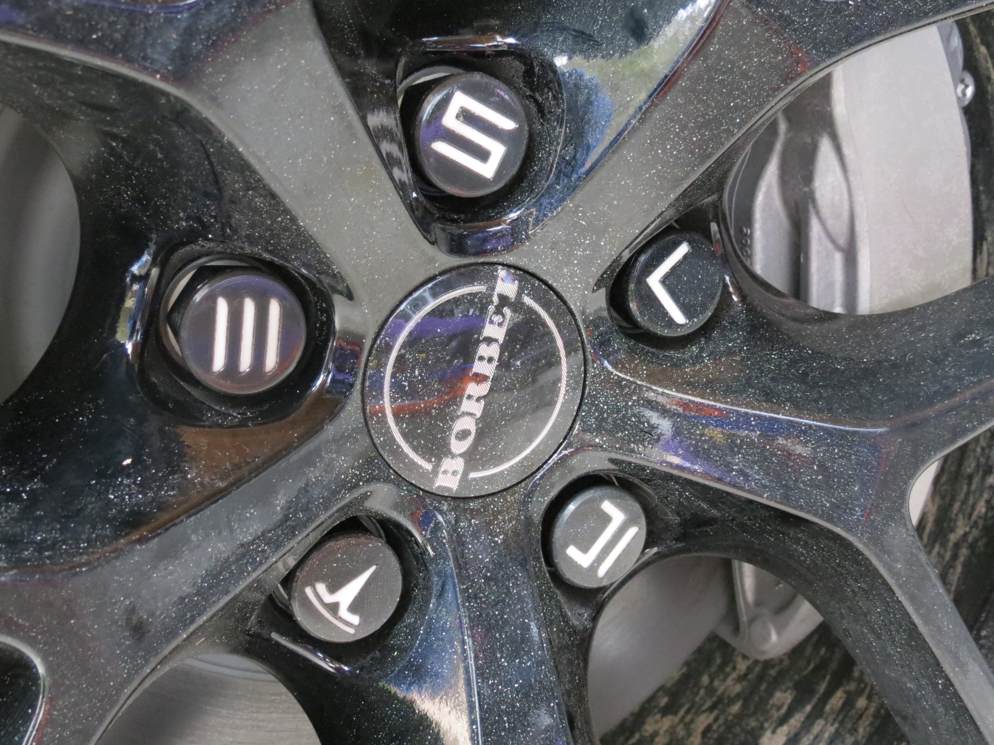 mjs2302 Tesla lug nut covers 3D print kit 3D print model_14