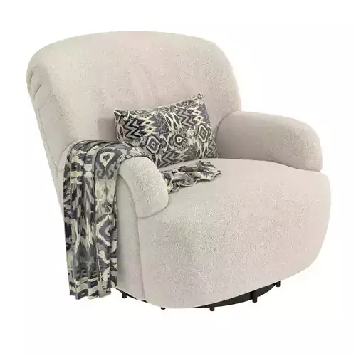 Kadon Swivel Chair Sheepskin Natural by FOUR HANDS 3D model