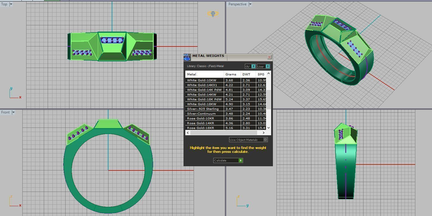 marriage ring 3D print model_8