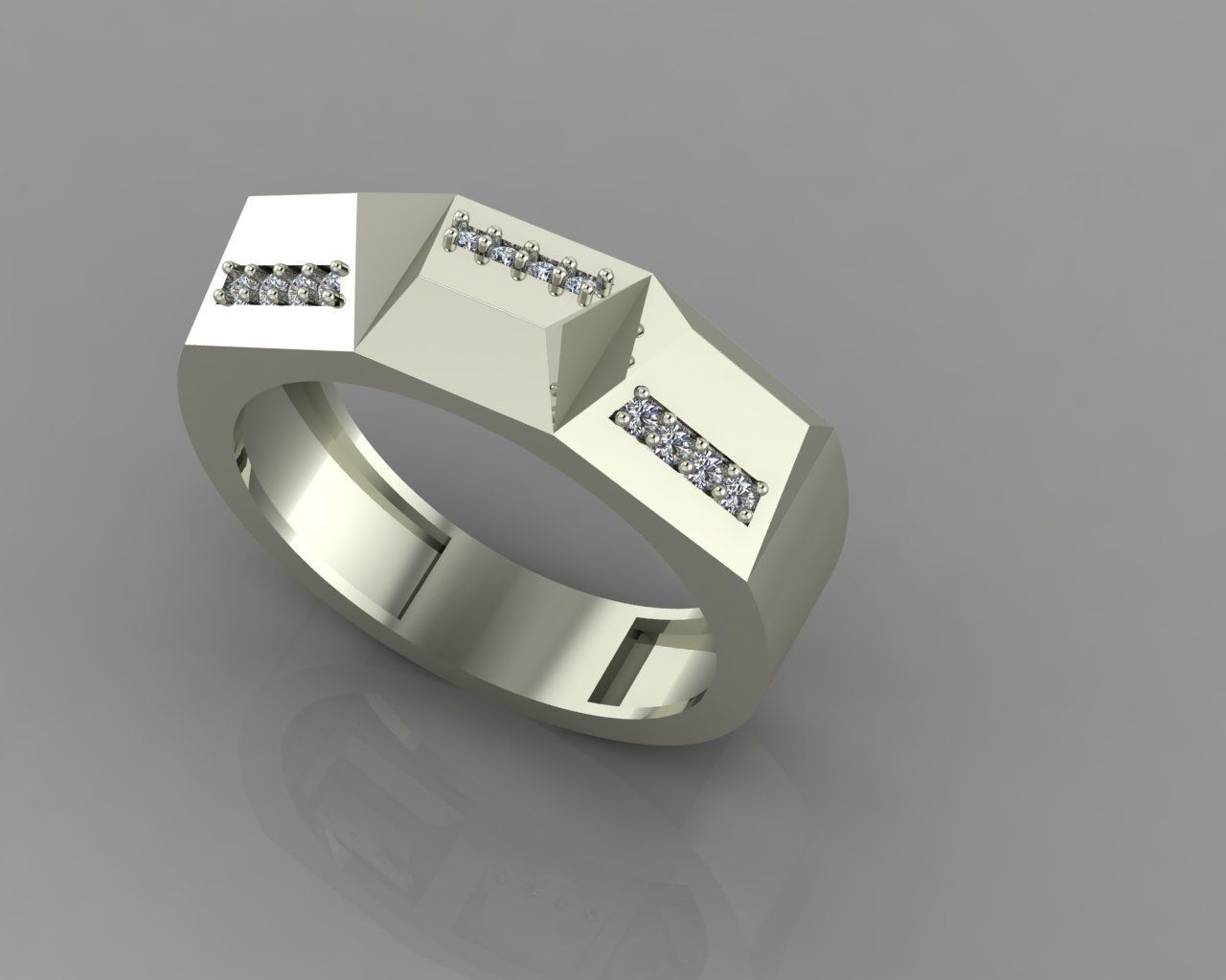 marriage ring 3D print model_2