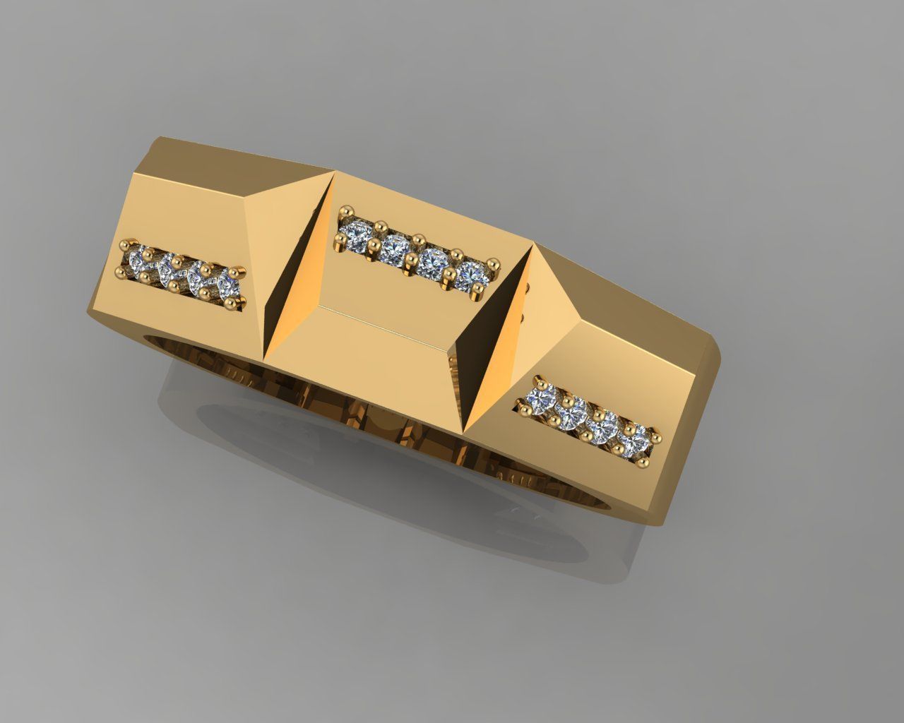 marriage ring 3D print model_7