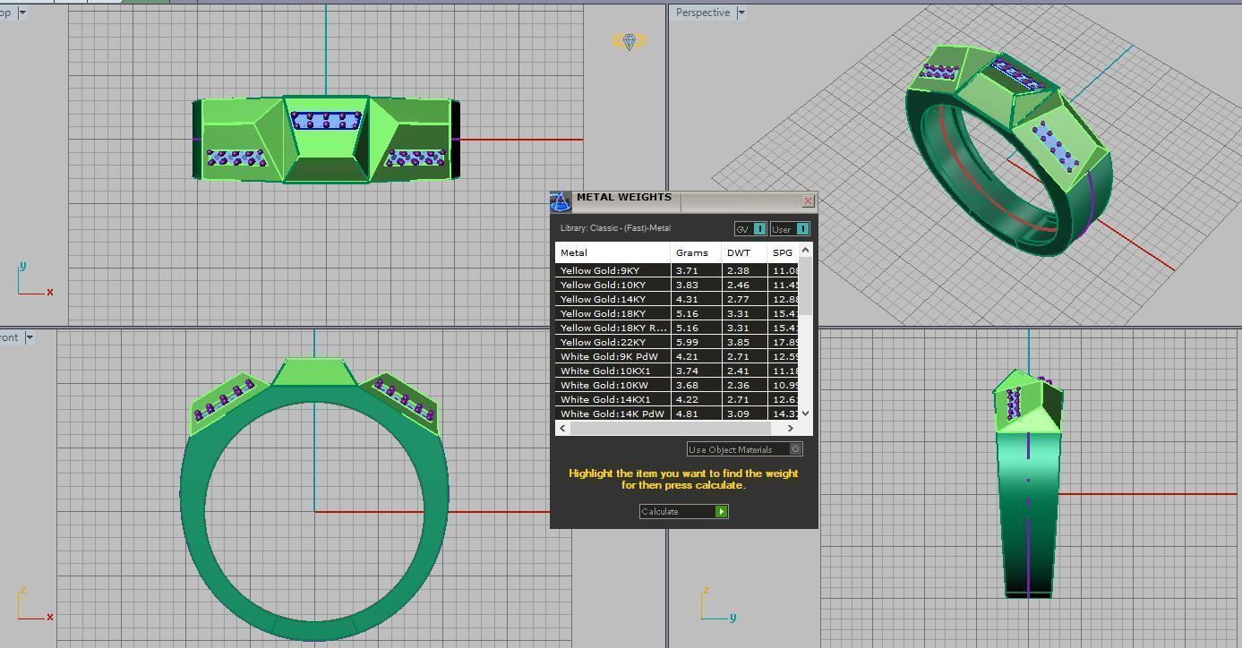 marriage ring 3D print model_9