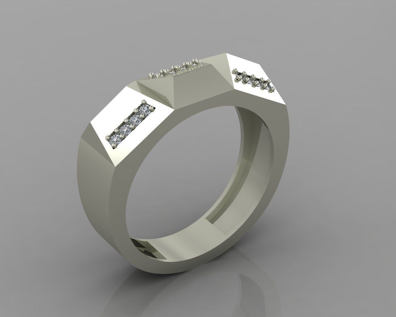 marriage ring 3D print model_5