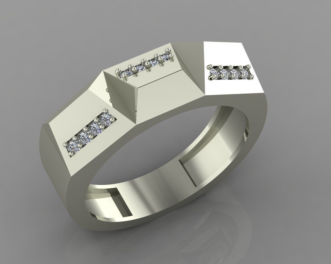marriage ring 3D print model_1