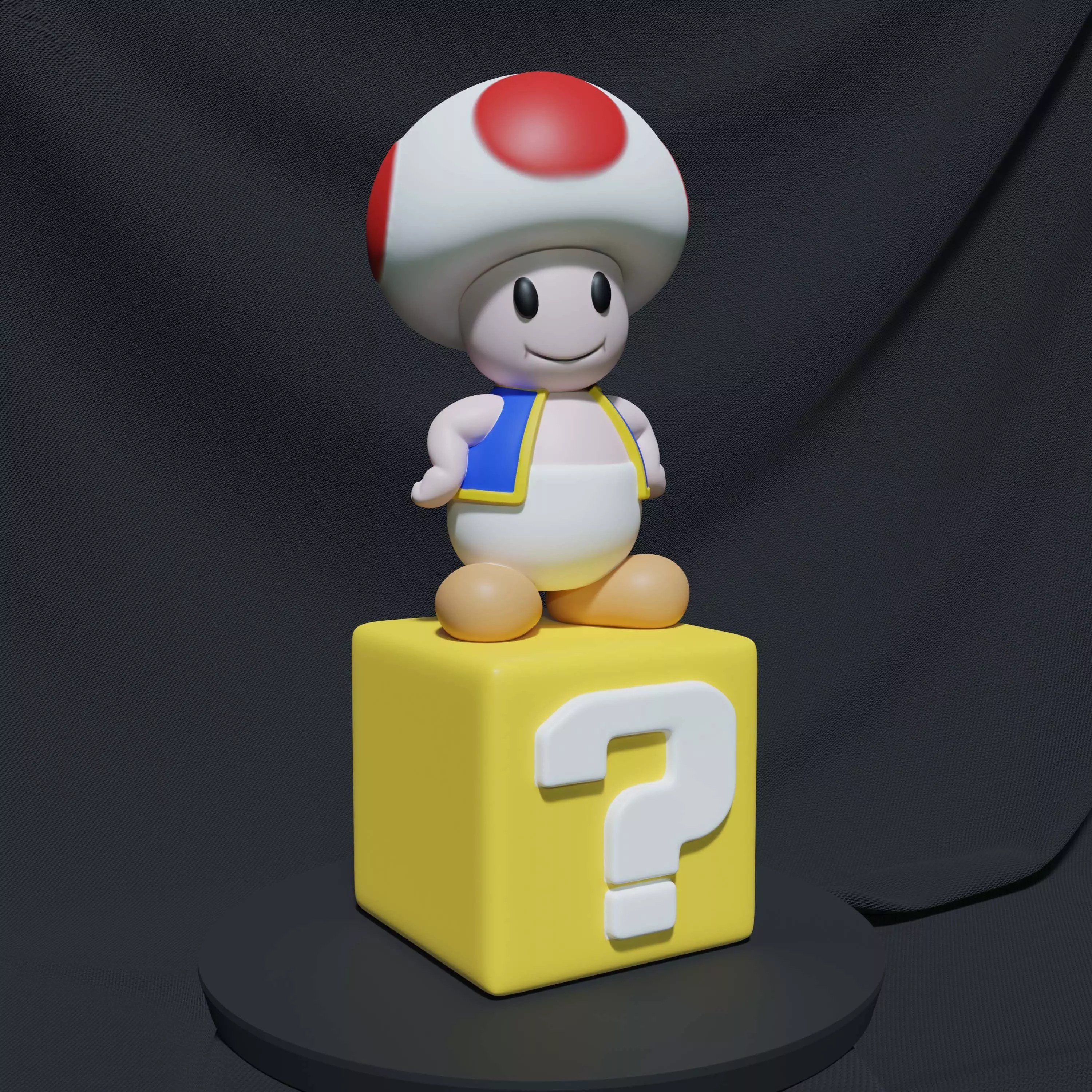 TOAD MARIO BROS 3D print model_0