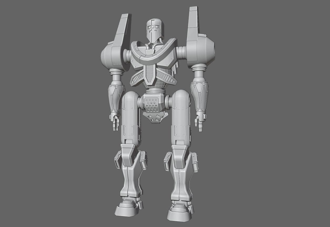 Mecha Giant Robot Anime - Robo Gigante Low-poly 3D model_24