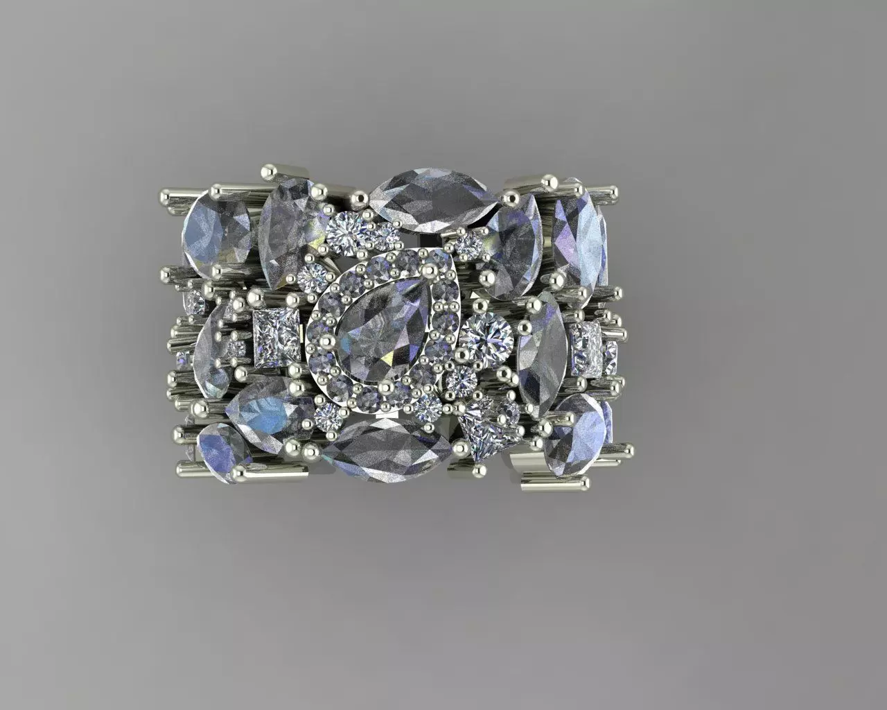 Different jewelry ring 3D print model_0