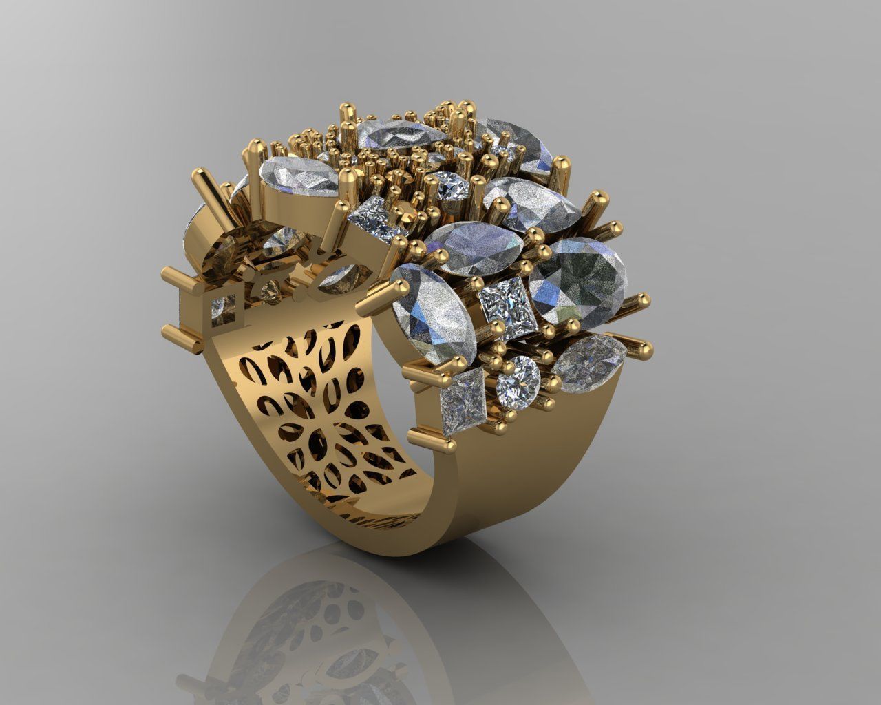 Different jewelry ring 3D print model_5