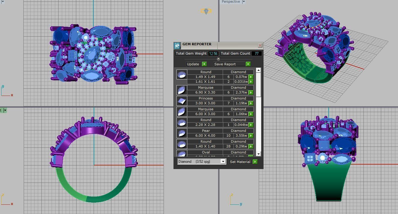 Different jewelry ring 3D print model_12