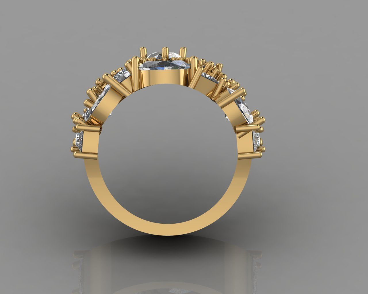 Different jewelry ring 3D print model_3