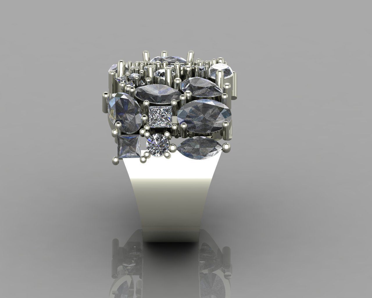Different jewelry ring 3D print model_7