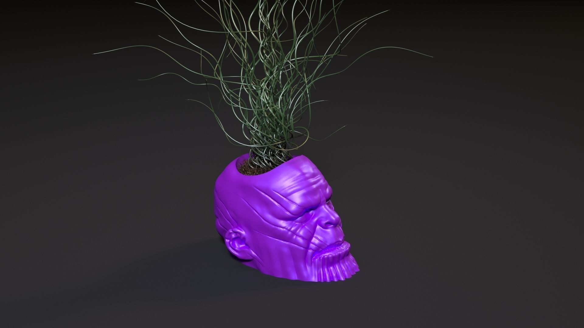 Marvel heroes planters 3D print model_12