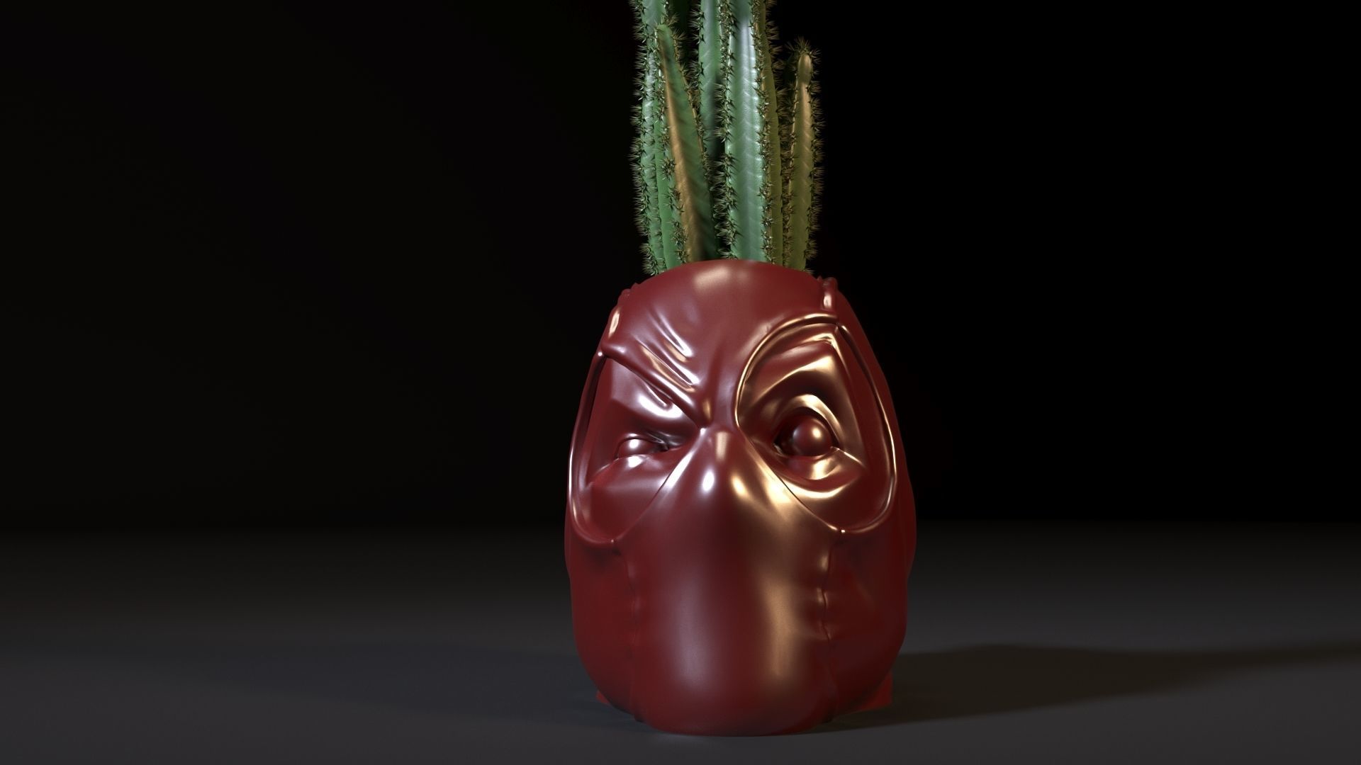 Marvel heroes planters 3D print model_13
