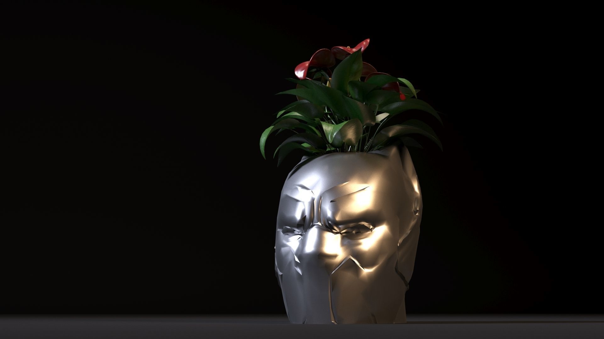 Marvel heroes planters 3D print model_14