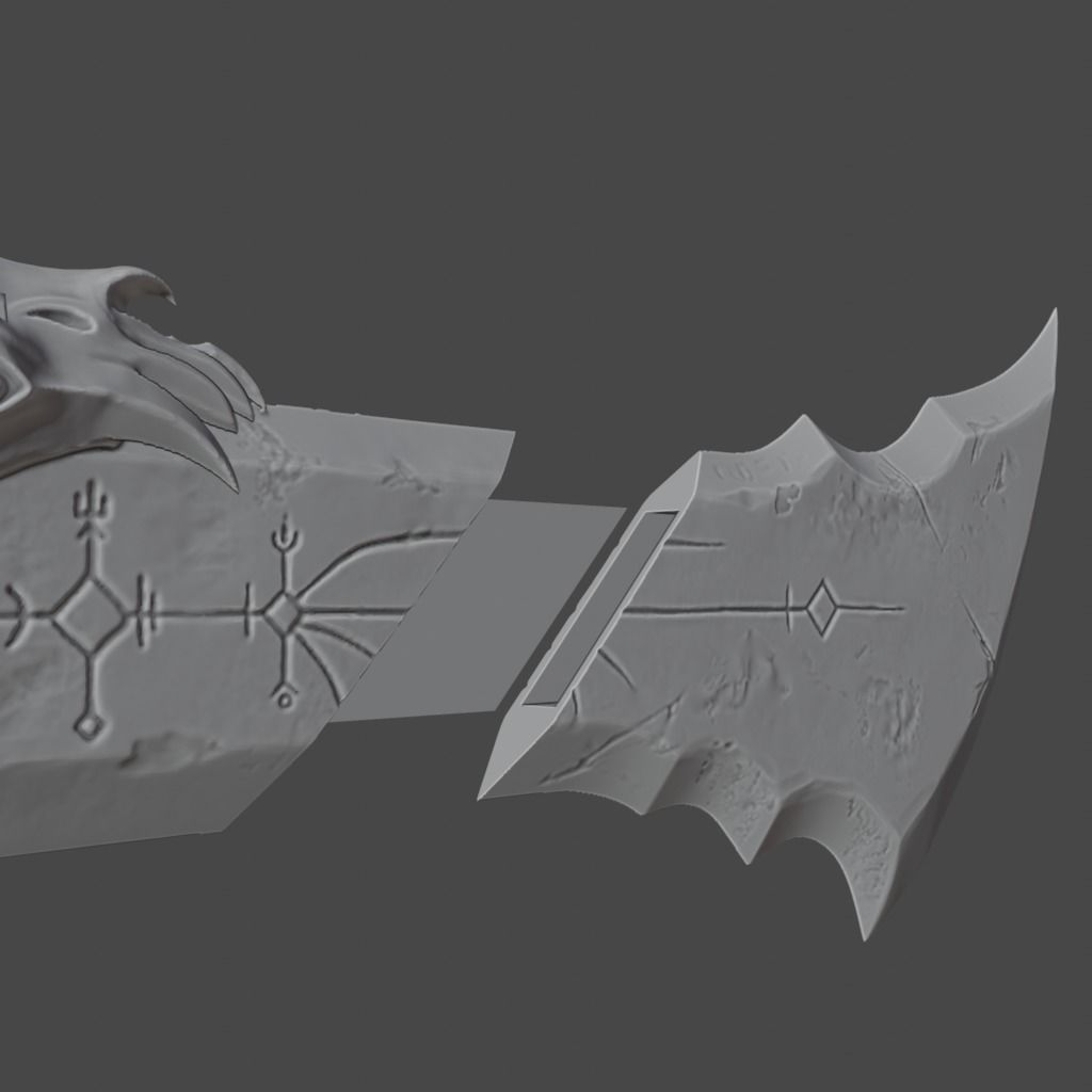 CHAOS BLADES GOD OF WAR RAGRAROK 3D print model_17