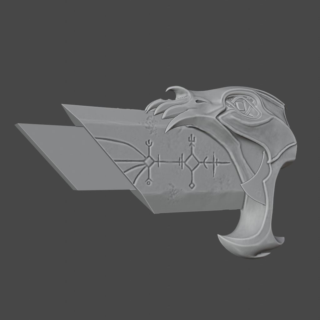 CHAOS BLADES GOD OF WAR RAGRAROK 3D print model_22