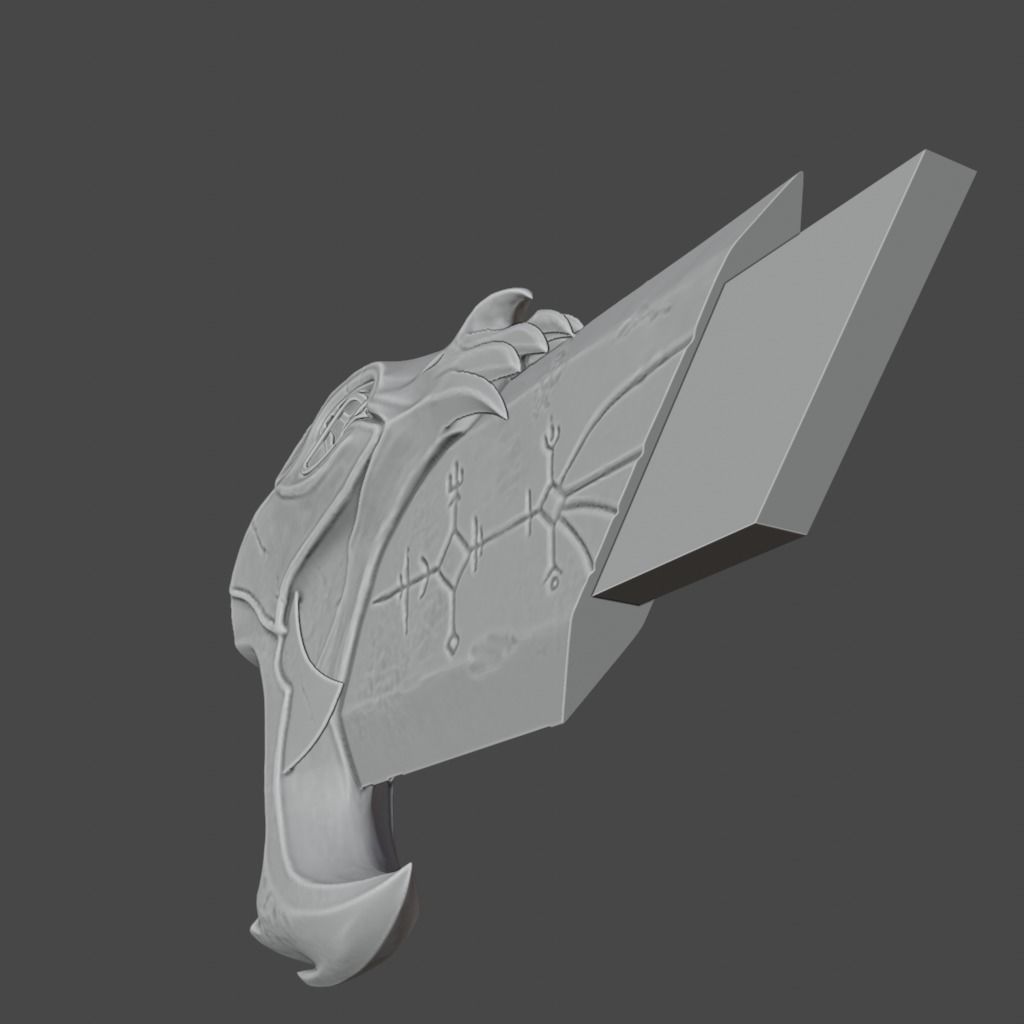CHAOS BLADES GOD OF WAR RAGRAROK 3D print model_21