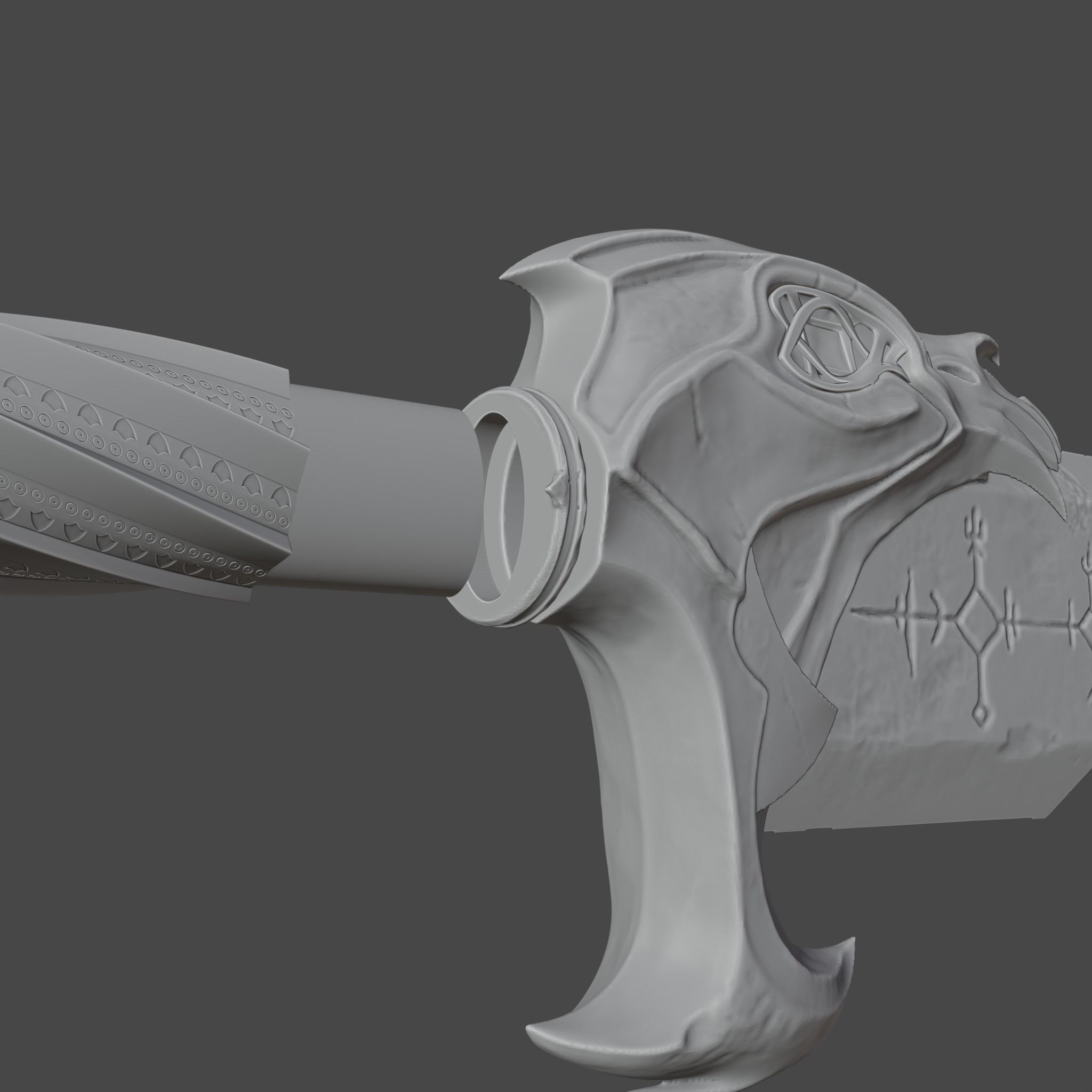 CHAOS BLADES GOD OF WAR RAGRAROK 3D print model_16