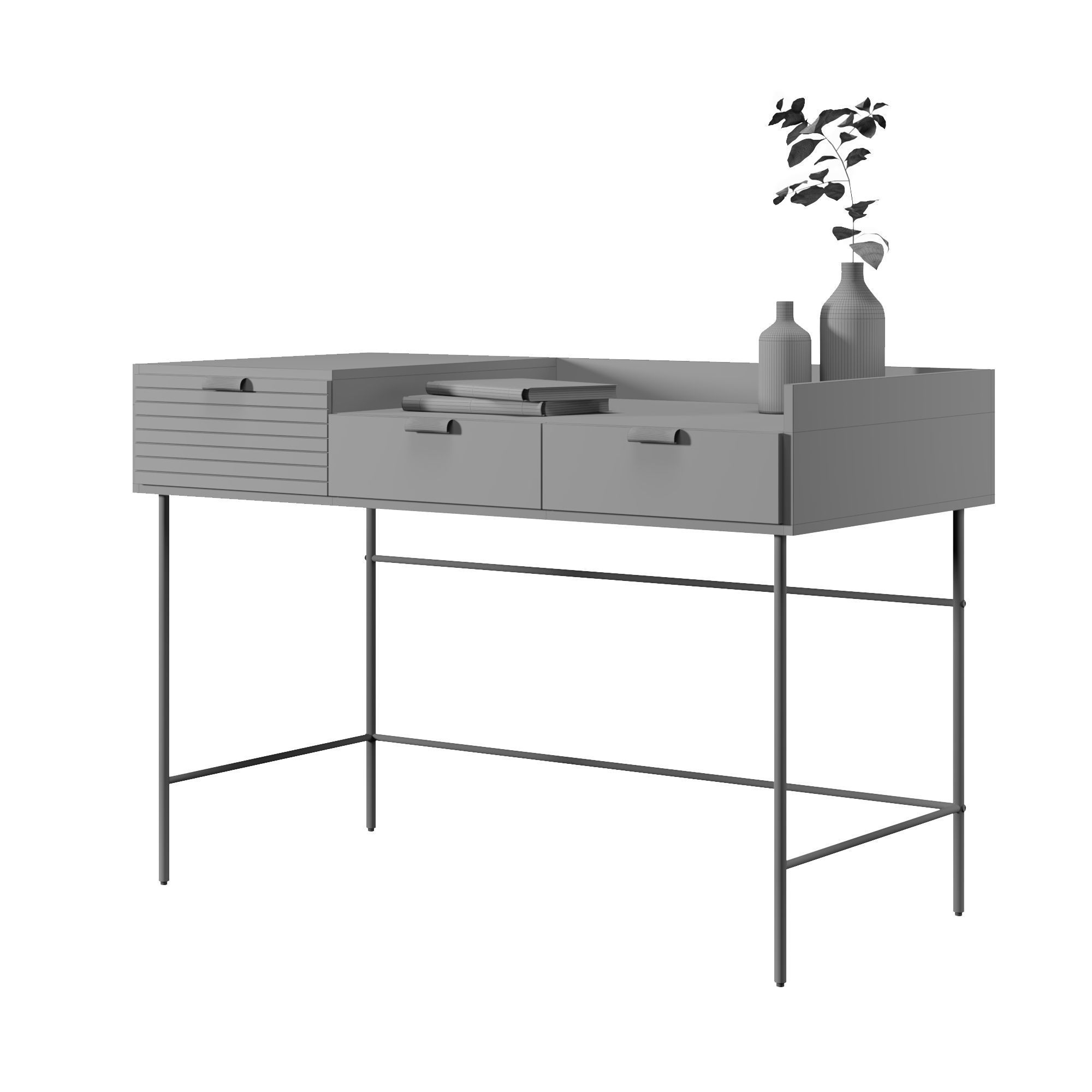 Jagger Drawer Desk by Maisonsdumonde 3D model_4