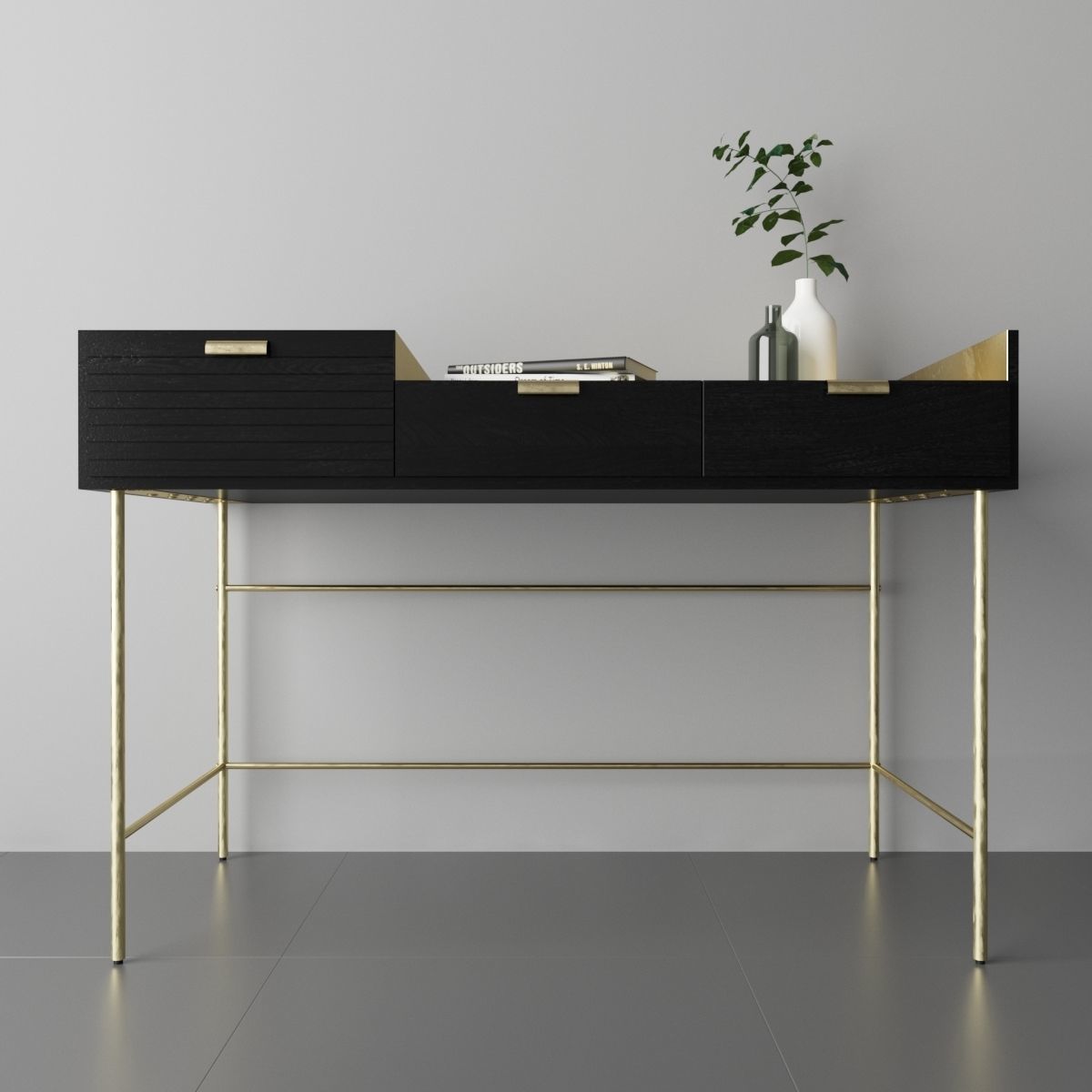 Jagger Drawer Desk by Maisonsdumonde 3D model_3
