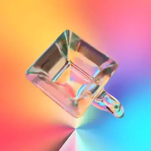 Wiggly Cup and Colorful Map