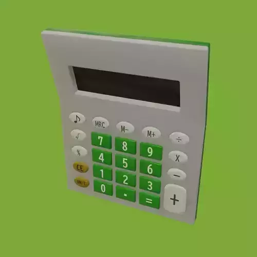 Basic Calculator 3D model
