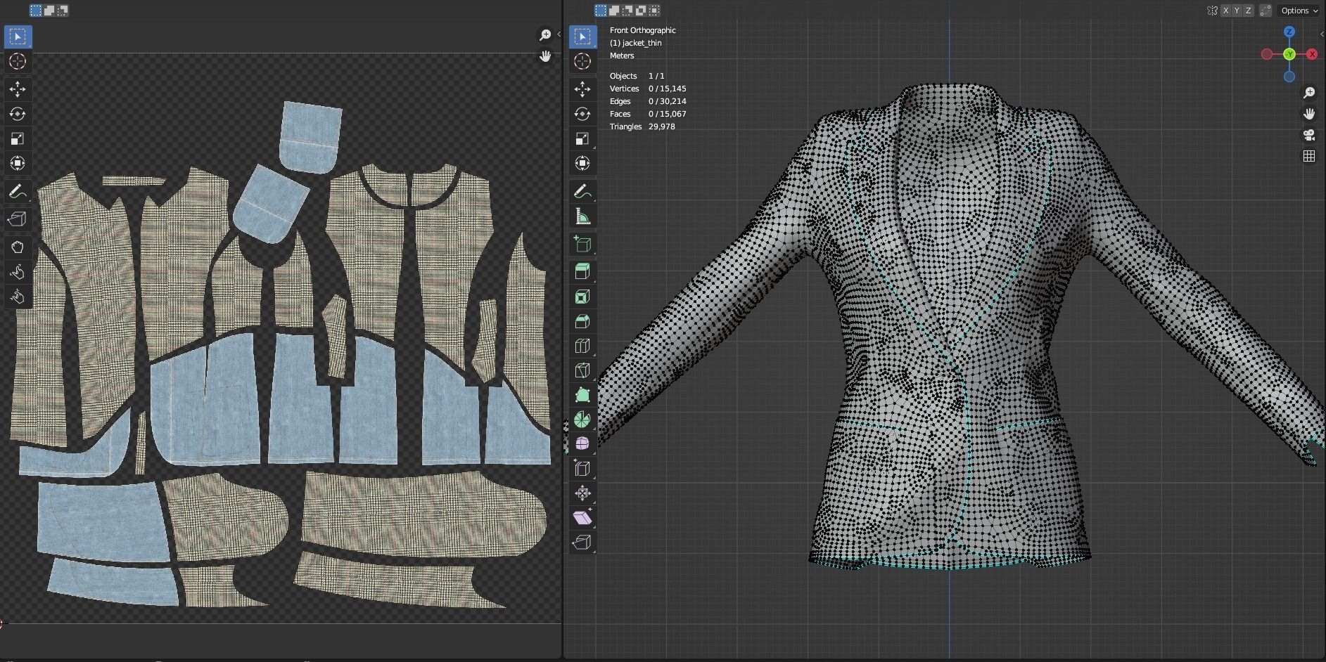 Asymmetric Jacket Fitted to Gen8 Body Mesh 3D model_12