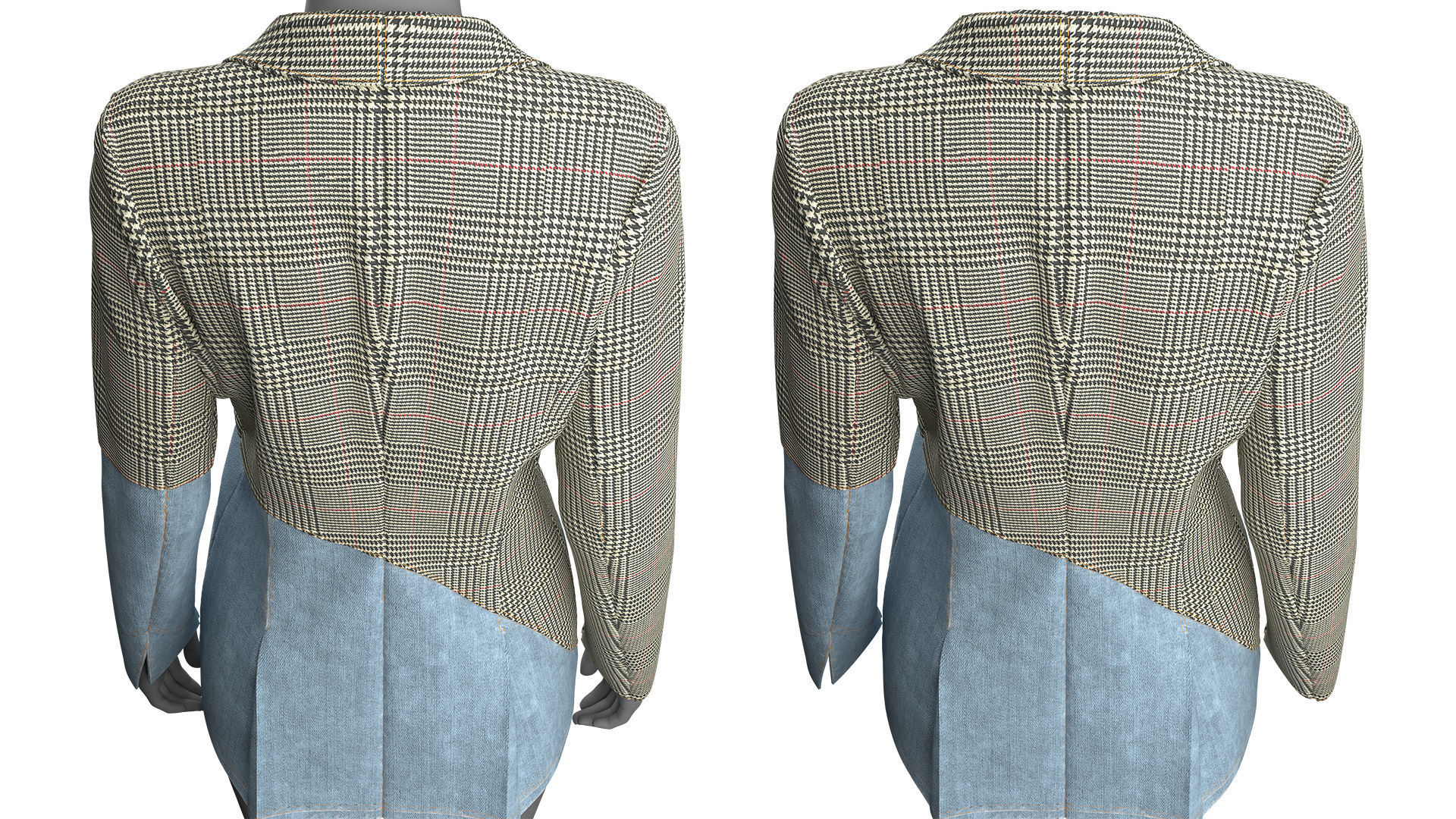 Asymmetric Jacket Fitted to Gen8 Body Mesh 3D model_5