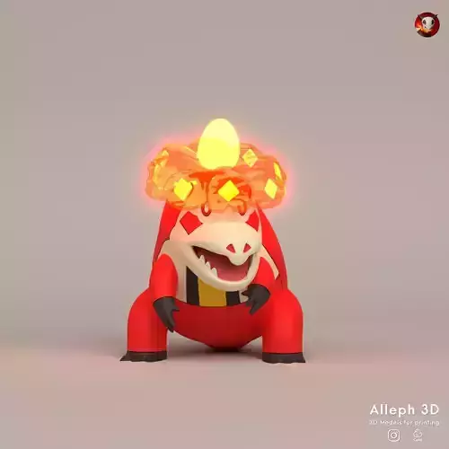 Pokemon crocalor 3D print model