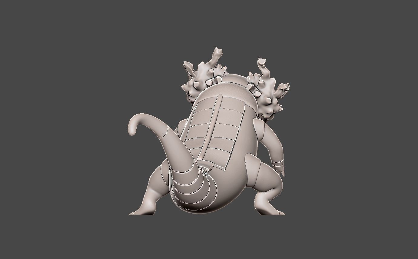 Pokemon skeledirge 3D print model_14