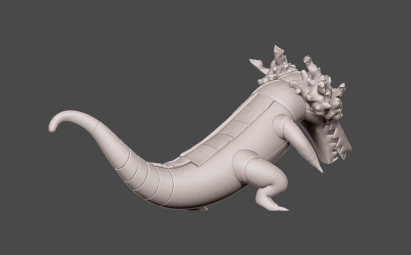 Pokemon skeledirge 3D print model_12