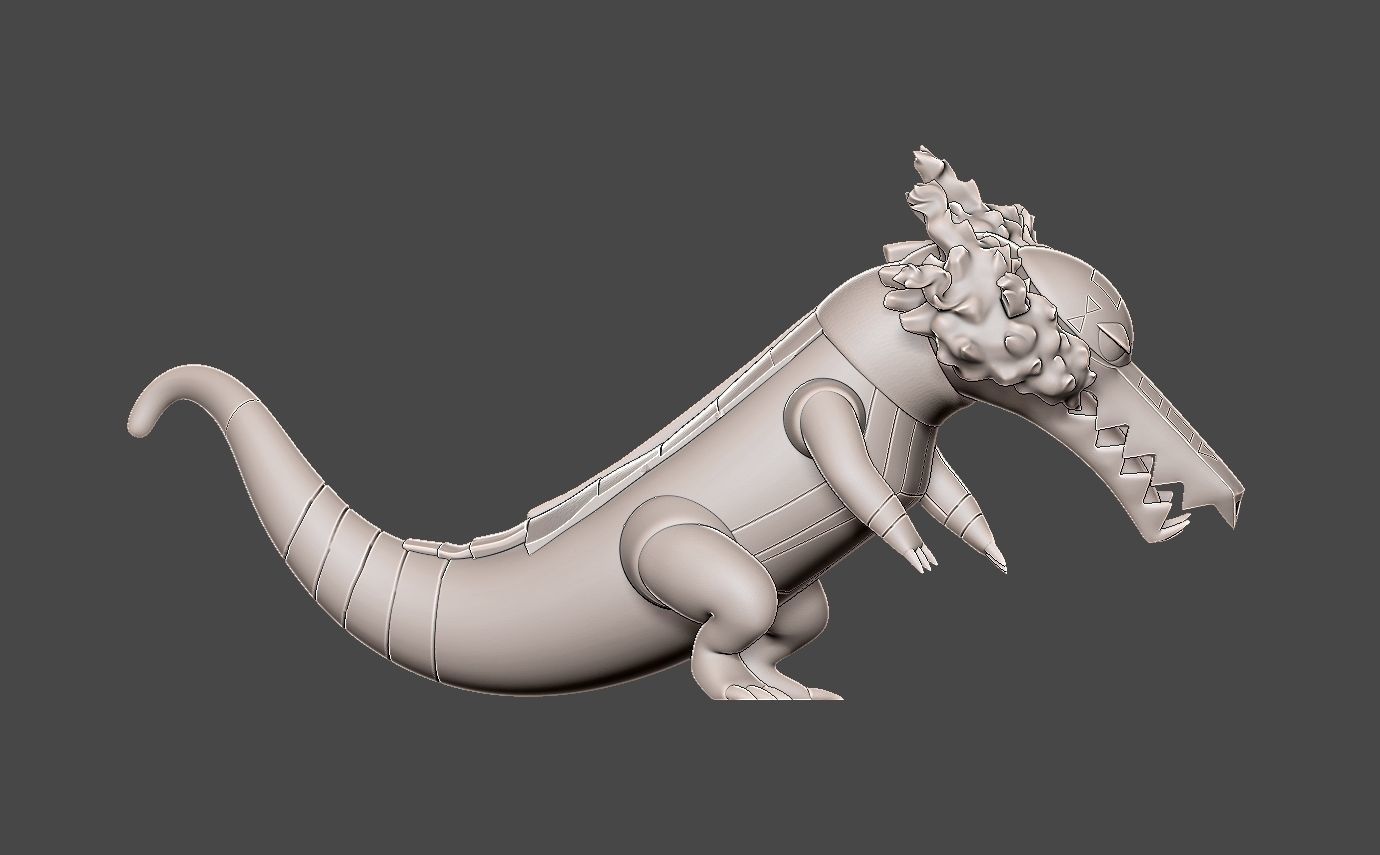 Pokemon skeledirge 3D print model_10