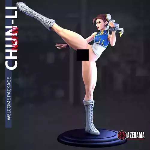 CHUN-LI NSFW READY FOR 3D PRINTING 3D print model