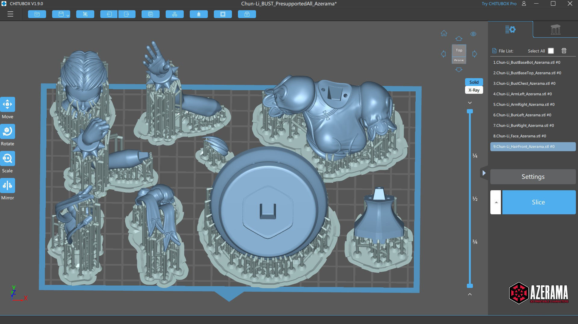 CHUN-LI BUST READY FOR 3D PRINTING 3D print model_3