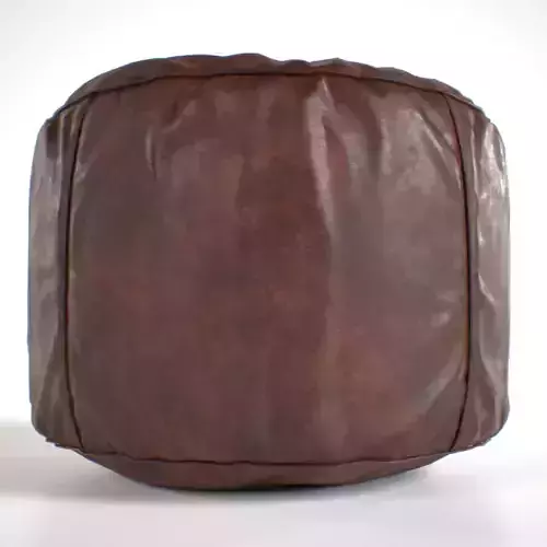 Moroccan Pouf leather dark