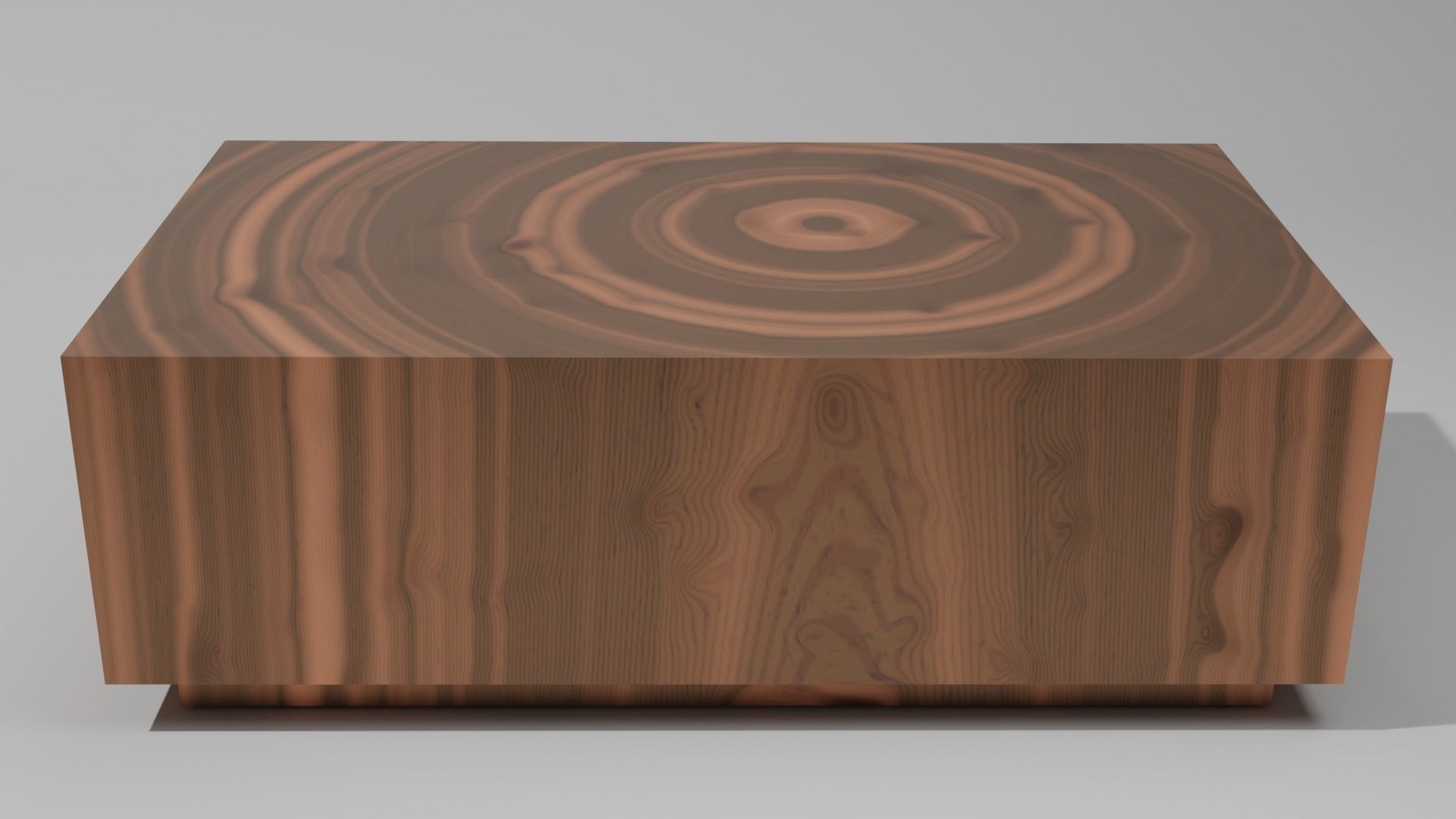 Wooden table 3D model_3