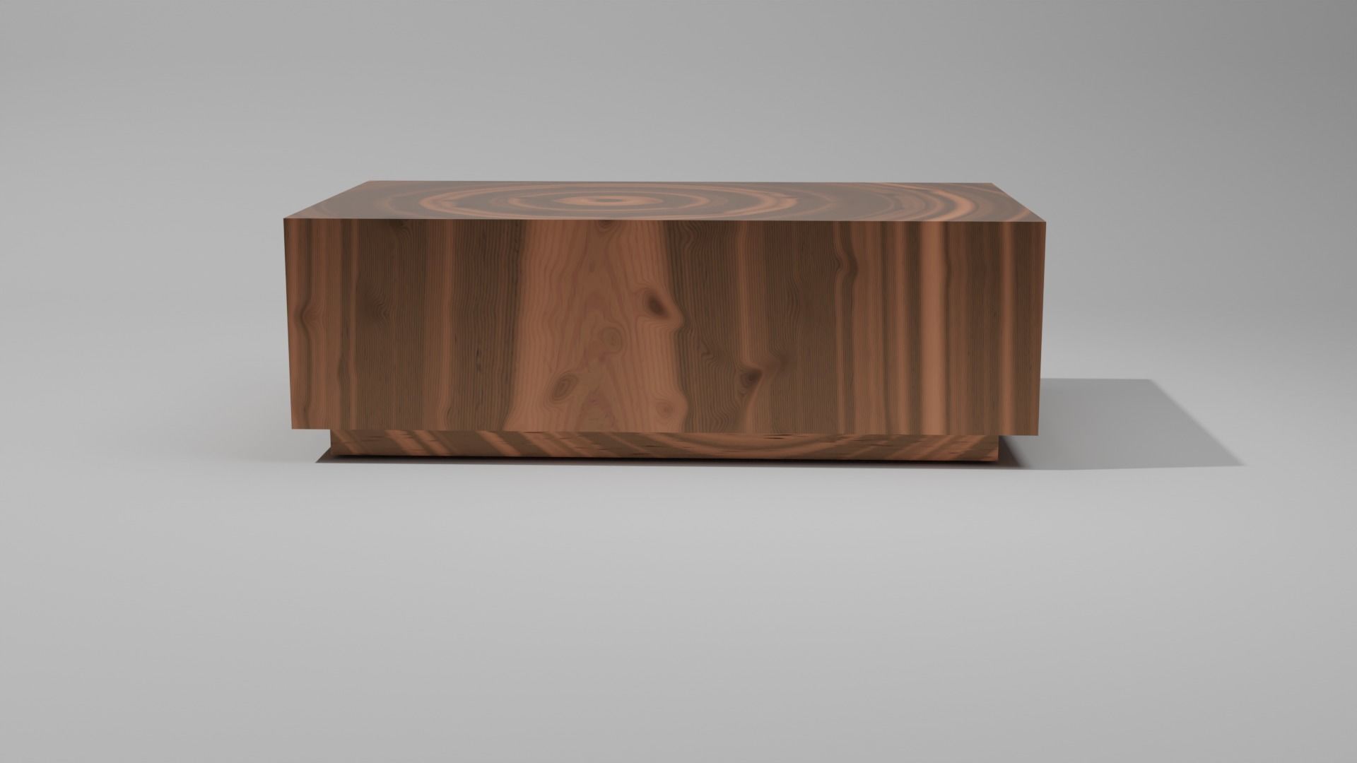 Wooden table 3D model_1