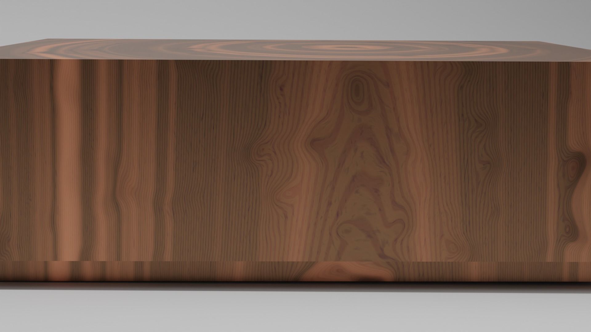 Wooden table 3D model_5