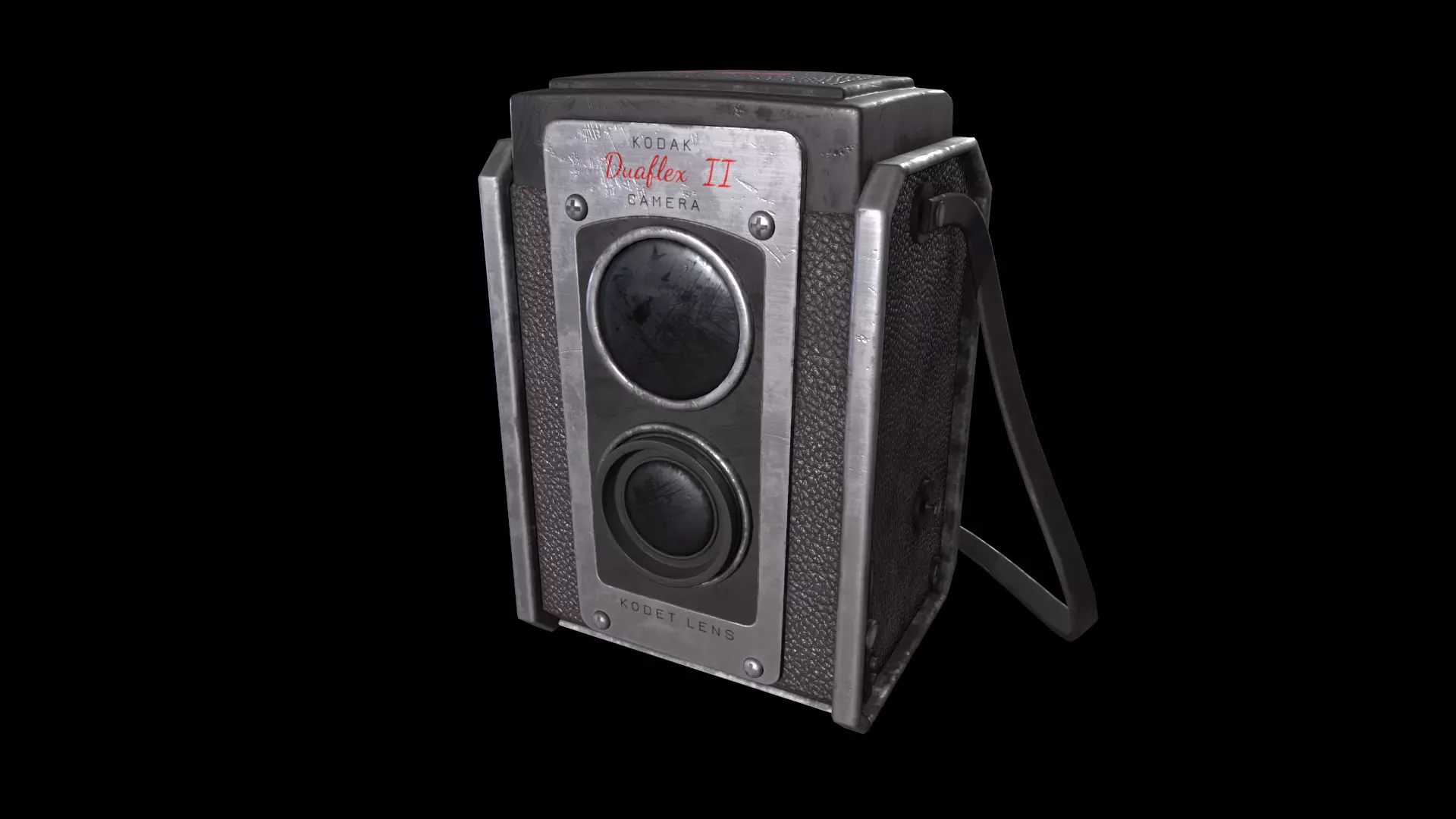 Kodak Duaflex II Low-poly 3D model_0