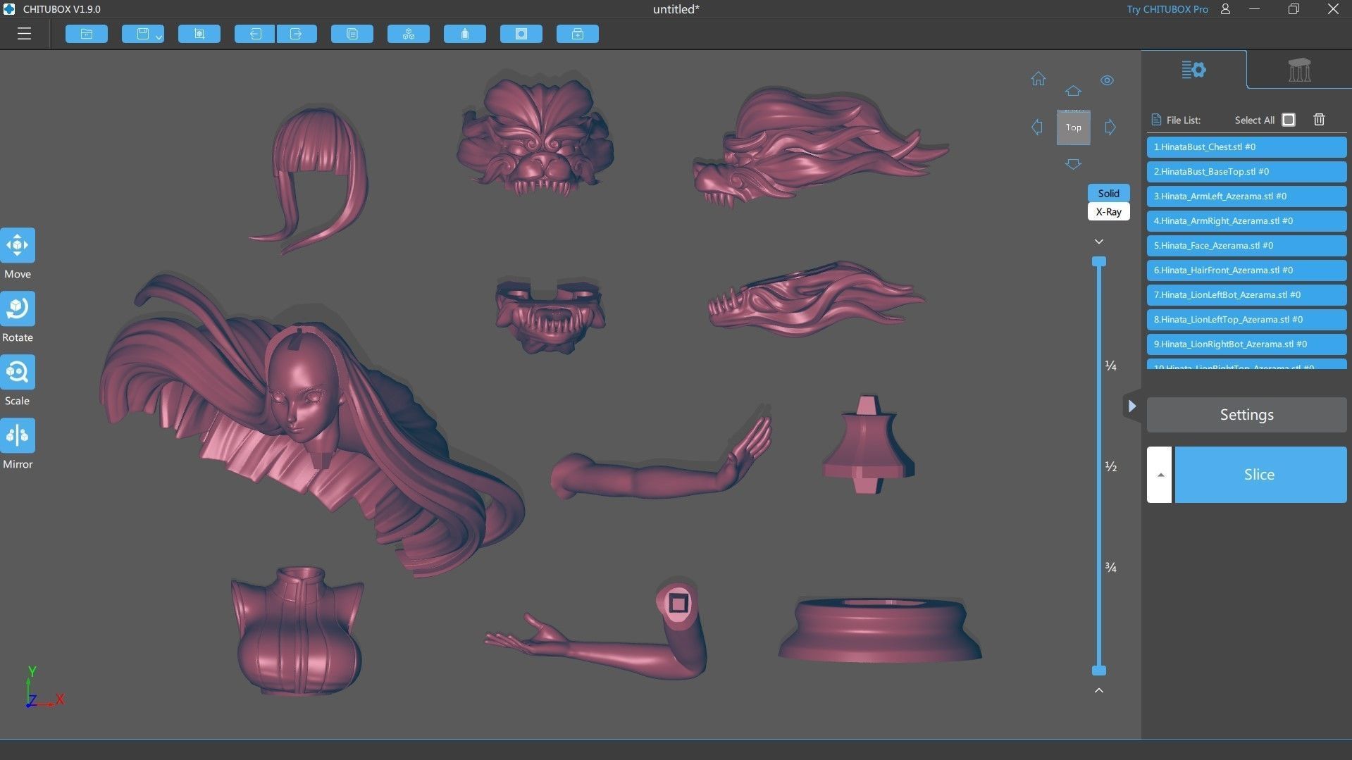 HINATA BUST STL READY FOR 3D 3D print model_1