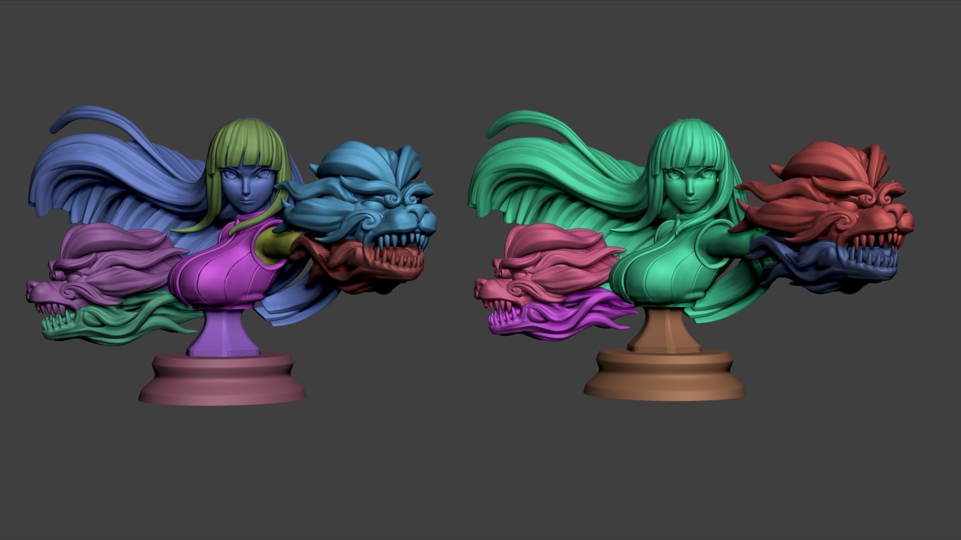 HINATA BUST STL READY FOR 3D 3D print model_2
